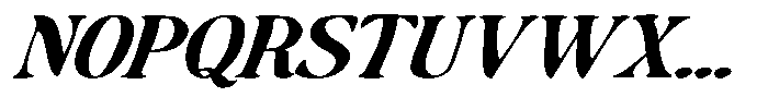 Makers Serif Expanded Italic Narrow Font UPPERCASE