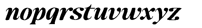 Makers Serif Expanded Italic Narrow Font LOWERCASE