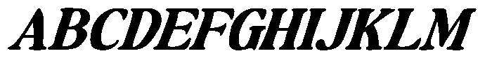 Makers Serif Expanded Italic Nrow Contr Font UPPERCASE