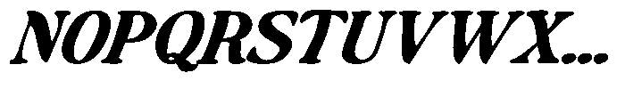 Makers Serif Expanded Italic Nrow Contr Font UPPERCASE