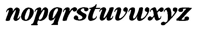 Makers Serif Expanded Italic Nrow Contr Font LOWERCASE