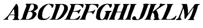 Makers Serif Expanded Italic Font UPPERCASE