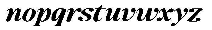 Makers Serif Expanded Italic Font LOWERCASE