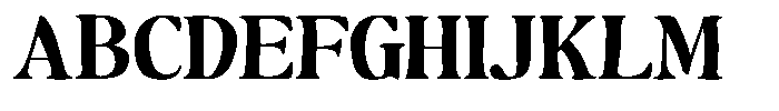 Makers Serif Expanded Narrow Font UPPERCASE
