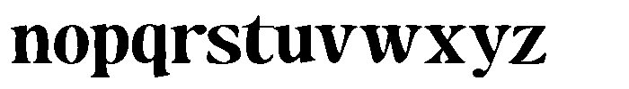 Makers Serif Expanded Narrow Font LOWERCASE