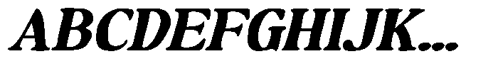 Makers Serif Expanded Obliq Contr Font UPPERCASE