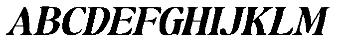 Makers Serif Expanded Obliq Nrow Font UPPERCASE