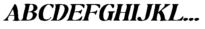 Makers Serif Expanded Oblique Font UPPERCASE