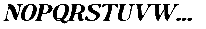Makers Serif Expanded Oblique Font UPPERCASE