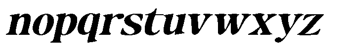 Makers Serif Expanded Oblique Font LOWERCASE