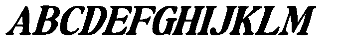 Makers Serif Italic Contrast Font UPPERCASE