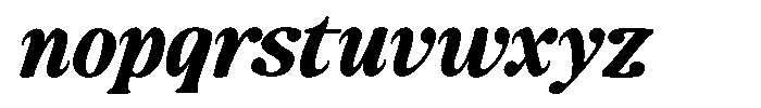 Makers Serif Italic Contrast Font LOWERCASE