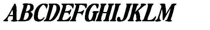 Makers Serif Italic Narrow Contrast Font UPPERCASE
