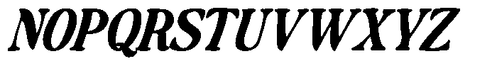 Makers Serif Italic Narrow Contrast Font UPPERCASE