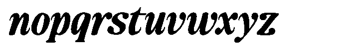 Makers Serif Italic Narrow Contrast Font LOWERCASE