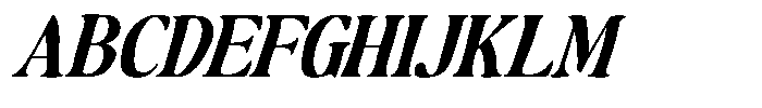 Makers Serif Italic Narrow Font UPPERCASE