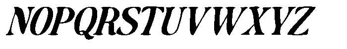 Makers Serif Italic Narrow Font UPPERCASE