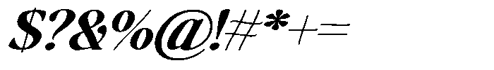 Makers Serif Italic Font OTHER CHARS