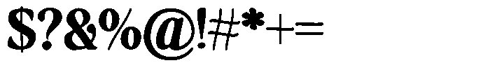 Makers Serif Narrow Contrast Font OTHER CHARS