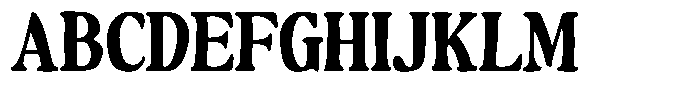 Makers Serif Narrow Contrast Font UPPERCASE