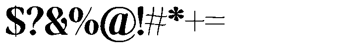 Makers Serif Narrow Font OTHER CHARS