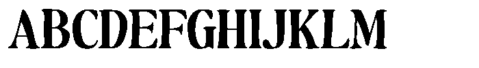 Makers Serif Narrow Font UPPERCASE