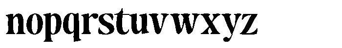 Makers Serif Narrow Font LOWERCASE