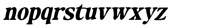 Makers Serif Oblique Contrast Font LOWERCASE