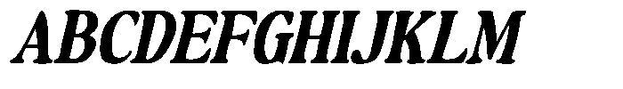 Makers Serif Oblique Narrow Contrast Font UPPERCASE