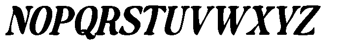 Makers Serif Oblique Narrow Contrast Font UPPERCASE