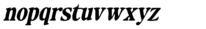Makers Serif Oblique Narrow Contrast Font LOWERCASE