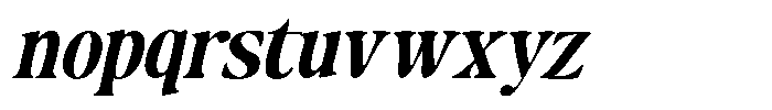 Makers Serif Oblique Narrow Font LOWERCASE