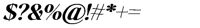 Makers Serif Oblique Font OTHER CHARS