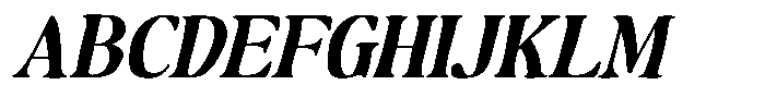 Makers Serif Oblique Font UPPERCASE