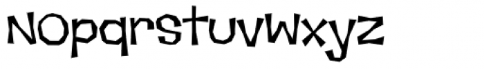 Makeshift AOE Font LOWERCASE