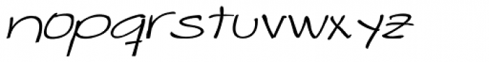 Makika Gris Italic Font LOWERCASE