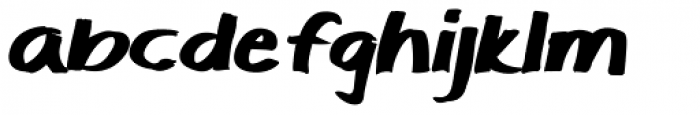 Makika Super Negra Italic Font LOWERCASE