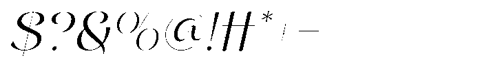 Makile Italic Font OTHER CHARS