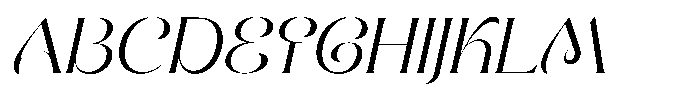 Makile Italic Font UPPERCASE