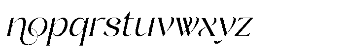 Makile Italic Font LOWERCASE
