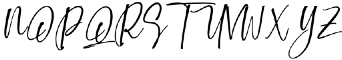 Making Signature Regular Font UPPERCASE