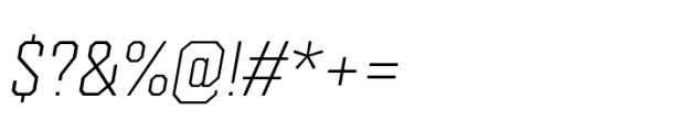 Mako Round Light Italic Font OTHER CHARS