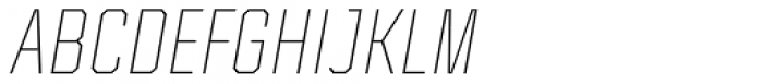 Mako Round Thin Italic Font UPPERCASE