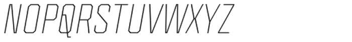 Mako Round Thin Italic Font UPPERCASE