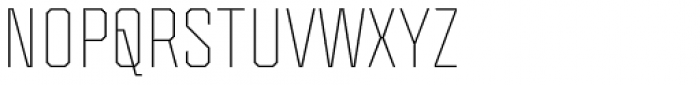 Mako Thin Font UPPERCASE