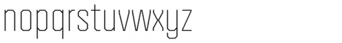 Mako Thin Font LOWERCASE