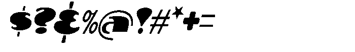 Makora Variable Makora Black Oblique Condensed Font OTHER CHARS
