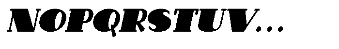Makora Variable Makora Black Oblique Condensed Font UPPERCASE