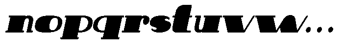 Makora Variable Makora Black Oblique Condensed Font LOWERCASE