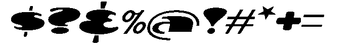 Makora Variable Makora Black Oblique Expanded Font OTHER CHARS